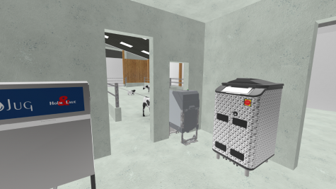 Virtual Reality Geräte Kälberstall